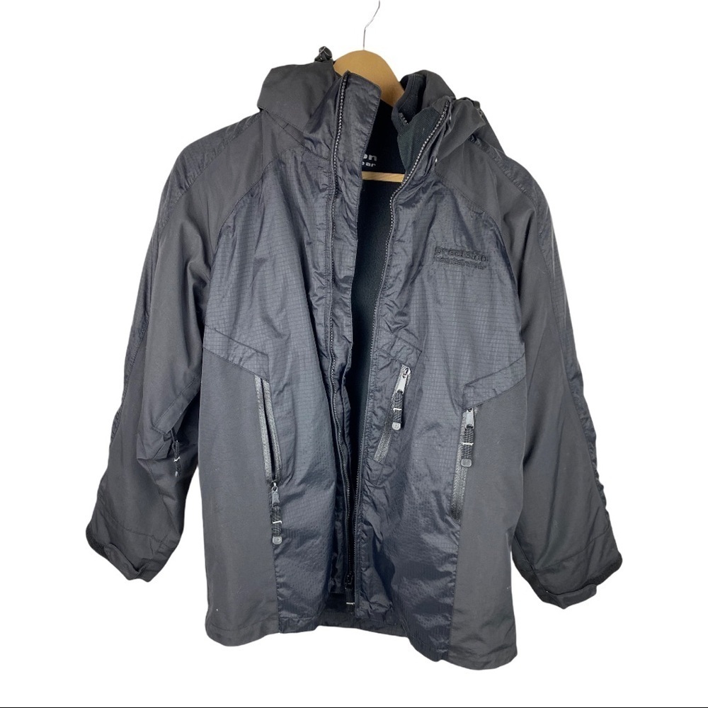 Precision Mountain Wear Black Ski Snowboard Coat